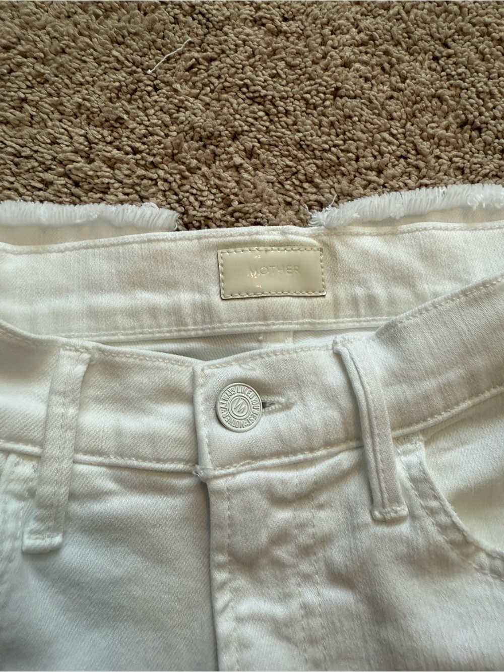 MOTHER White Ankle Crop Jeans - Picture 11 of 12